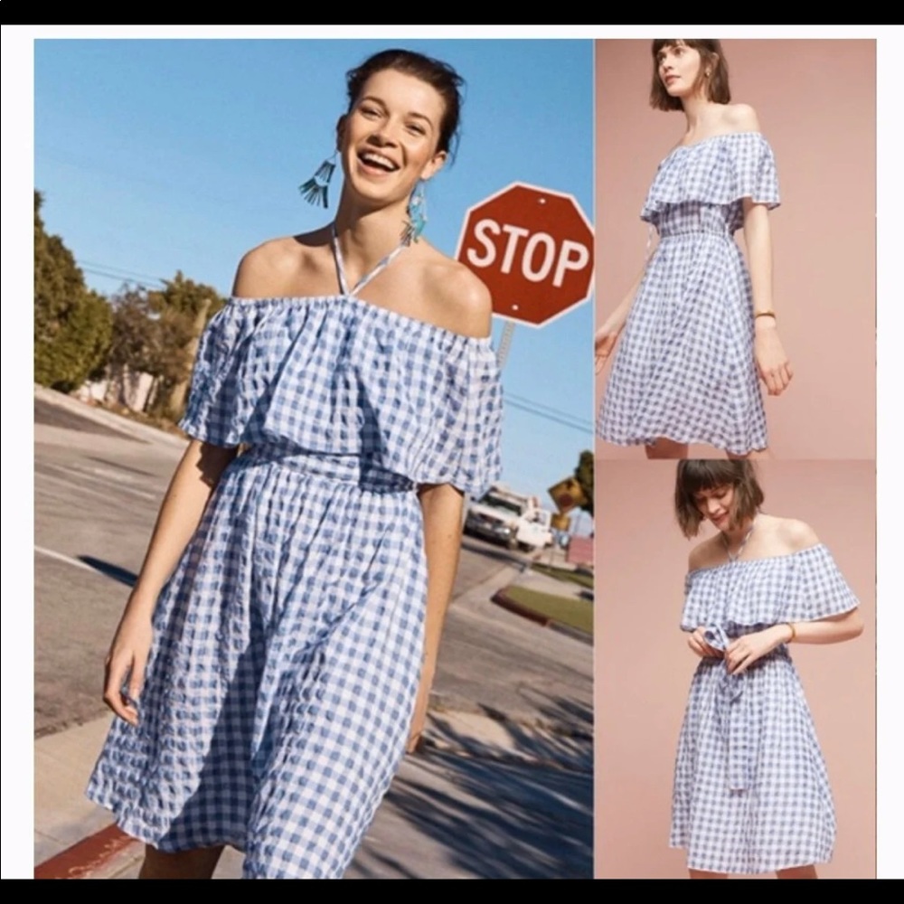 Anthropologie Kinsey off-the-shoulder dress